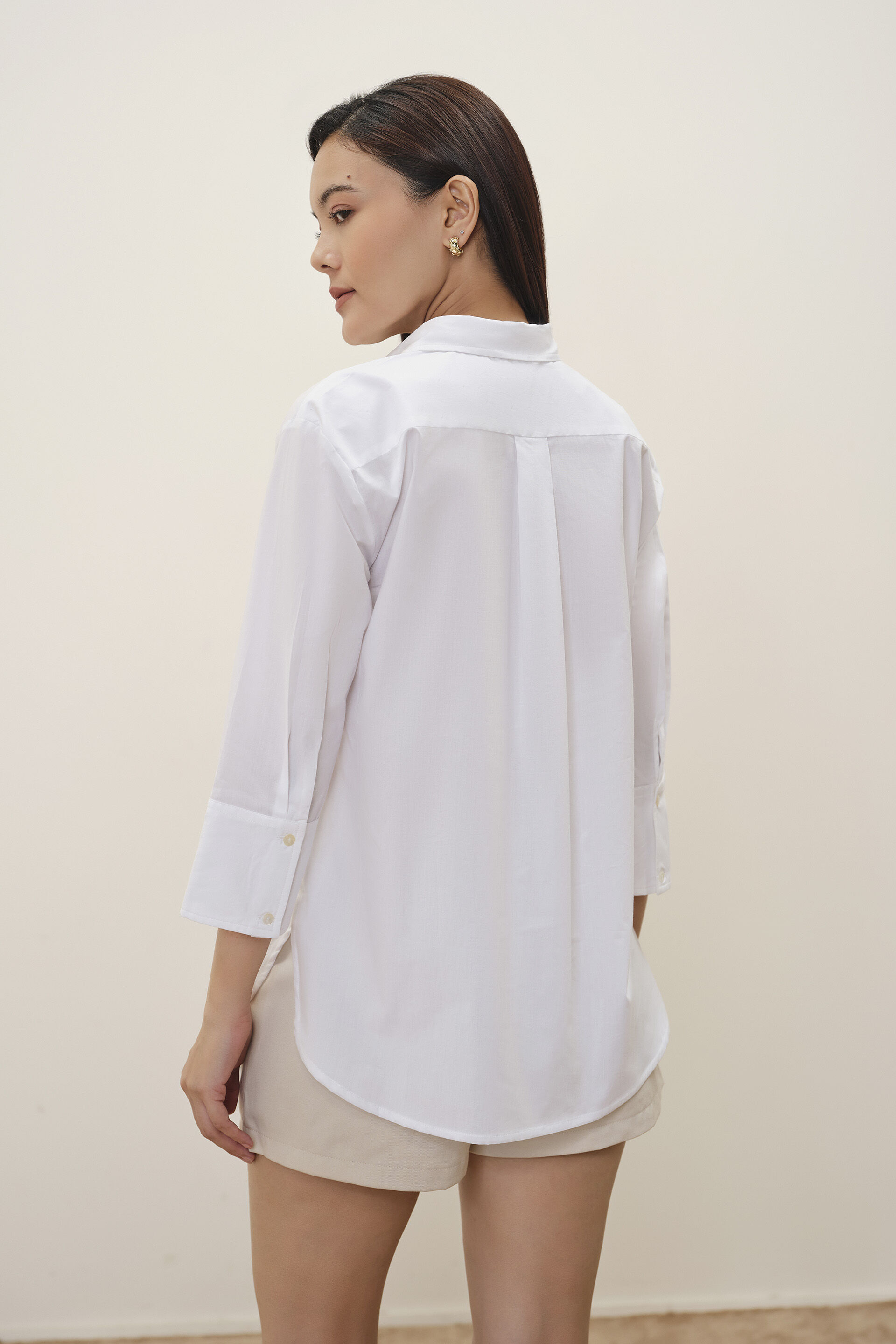 Leona Printed White Shirt, White, image 6